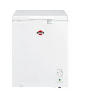 CONGELADOR TOKYO 160 LTS. TAPA CIEGA+VIDRIO BLANCO