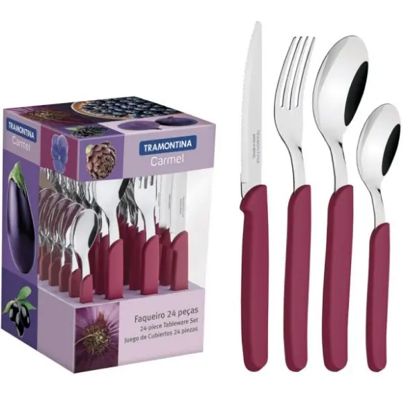 T23499A 031 JUEGO CUB. CARMEL TRAMONTINA MAG 24 PZ