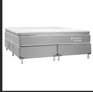 SOMIER SUPER SPUMA IMPERIAL BONNEL 2 X 2 GRIS