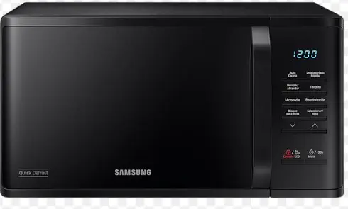 MICROONDAS SAMSUNG 23 L BLACK QUICK DEFROST 1150W 