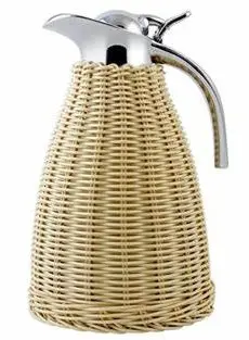 JARRA RATÁN DE CAFÈ DE ACERO INOX 1,5 LTS