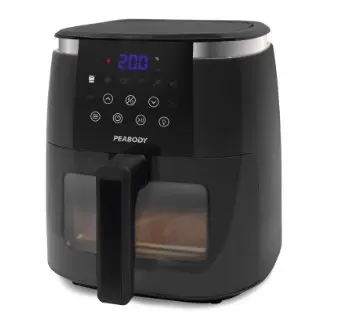 AIRFRYER PEABODY 8 LTS NEGRO