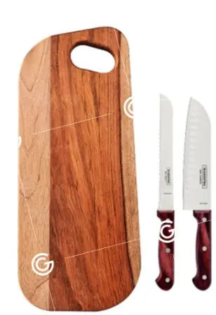 T21198J JGO DE TABLA+CUCHILLOS TRAMONTINA POLYWOOD