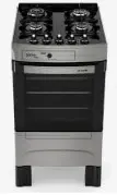COCINA MUELLER PIACERE 4 HORNALLAS GRIS